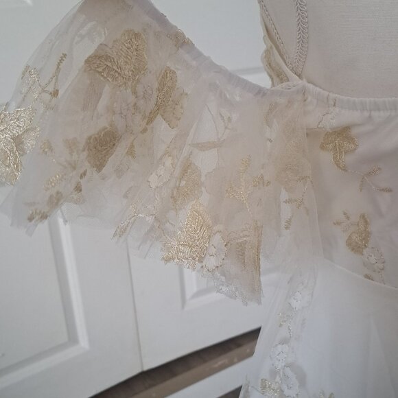 IWEMEK Spaghetti Strap Floral Lace Party Dress Medium NWT - Picture 9 of 15